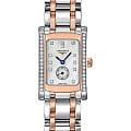 Longines Longines DolceVita L5.155.5.89.7  L51555897 кварцевые женские часы  перламутровый циферблат, браслет сталь + золото — вид спереди