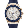 Guess GUESS GW0030L5  GW0030L5 кварцевые женские часы  белый циферблат, браслет силикон — вид спереди