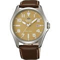Orient Orient ER2D00AN (FER2D00AN)  FER2D00AN механические мужские часы  коричневый циферблат, браслет кожа + текстиль — вид спереди