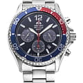 Orient Orient Chronograph RA-TX0201L  RA-TX0201L кварцевые мужские часы  черный циферблат, браслет нержавеющая сталь — вид спереди