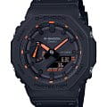 Casio Casio G-Shock GA-2100-1A4 GA-2100 GA-2100-1A4 электронные мужские часы  черный циферблат, браслет пластик — вид спереди