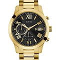 Guess Guess Dress Steel W0668G8  W0668G8 кварцевые мужские часы  черный циферблат, браслет нержавеющая сталь — вид спереди