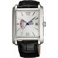 Orient Orient FNAB004W (FFNAB004W)  FFNAB004W механические мужские часы  белый циферблат, браслет кожа + текстиль — вид спереди