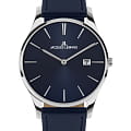 Jacques Lemans Jacques Lemans Classic 1-2122C  1-2122C кварцевые мужские часы  синий циферблат, браслет кожаный — вид спереди