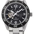 Orient Orient RE-AT0101B00 (RE-AT0101B0)  RE-AT0101B00 механические мужские часы  черный циферблат, браслет нержавеющая сталь — вид спереди