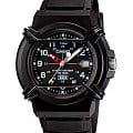 Casio Casio Collection HDA-600B-1BVDF (HDA-600B-1B)  HDA-600B-1B кварцевые мужские часы  черный циферблат, браслет пластик — вид спереди