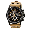 Luminox Luminox A.1945  A.1945 электронные мужские часы  черный циферблат, браслет кожа + текстиль — вид спереди