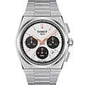 Tissot Tissot PRX Automatic Chronograph T137.427.11.011.00  T1374271101100 механические мужские часы  белый циферблат, браслет нержавеющая сталь — вид спереди