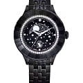 Swarovski Swarovski Octea Moon 5677497  5677497 кварцевые женские часы  черный циферблат, браслет нержавеющая сталь с pvd-покрытием — вид спереди