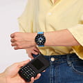 Swatch Swatch Big Bold BioCeramic Pay! SB03B112-5300 кварцевые мужские часы часы, крупный план  циферблат