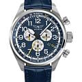 Aviator Aviator Airacobra V.2.25.0.170.4  V.2.25.0.170.4 кварцевые мужские часы  синий циферблат, браслет кожаный — вид спереди