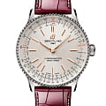 Breitling Breitling Navitimer Automatic 36 A17327211G1P1  A17327211G1P1 механические мужские часы  бежевый циферблат, браслет кожаный — вид спереди