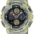 Casio Casio G-Shock GMA-S140MC-1A лимитированной серии GMA-S140MC-1AER электронные женские часы  черный циферблат, браслет пластик — вид спереди