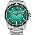 Citizen Citizen Eco-Drive AW1816-89L  AW1816-89L кварцевые мужские часы  бирюзовый циферблат, браслет нержавеющая сталь — вид спереди