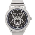 Plein Sport Plein Sport PSKDA0624  PSKDA0624 кварцевые мужские часы  серебристый циферблат, браслет нержавеющая сталь — вид спереди
