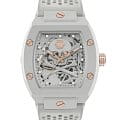 Philipp Plein Philipp Plein The Skeleton Ecoceramic PWVBA0123  PWVBA0123 механические мужские часы  белый циферблат, браслет силикон — вид спереди