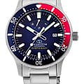 Orient Orient Star RE-AU0306L0 (RE-AU0306L00B)  RE-AU0306L00B механические мужские часы  синий циферблат, браслет нержавеющая сталь — вид спереди