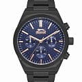 Slazenger Slazenger SL.09.2137.2.03  SL.09.2137.2.03 кварцевые мужские часы  синий циферблат, браслет суперметалл с ip покрытием — вид спереди