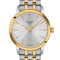 Tissot Tissot Classic Dream T129.410.22.031.00 Classic Dream T1294102203100 кварцевые мужские часы  серебристый циферблат, браслет сталь c pvd покрытием — вид спереди