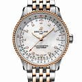 Breitling Breitling Navitimer Automatic 35 U17395211A1U1  U17395211A1U1 механические женские часы  перламутровый циферблат, браслет сталь + золото — вид спереди