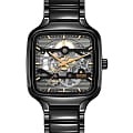Rado Rado True Square Automatic Skeleton R27124162  R27124162 механические мужские часы  серый циферблат, браслет высокотехнологичная керамика — вид спереди