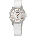 Orient Orient UB9B005W (FUB9B005W)  FUB9B005W  женские часы  белый циферблат, браслет кожа + текстиль — вид спереди