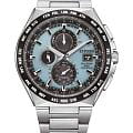 Citizen Citizen Eco-Drive AT8238-84M  AT8238-84M кварцевые мужские часы  синий циферблат, браслет титановый — вид спереди
