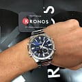 Casio Casio Edifice ERA-110D-2A кварцевые мужские часы часы, крупный план синий циферблат