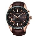 Seiko Seiko Astron GPS Solar SSE096J1  SSE096J1 автокварц (кинетик) мужские часы  коричневый циферблат, браслет кожаный — вид спереди