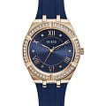 Guess GUESS GW0034L4  GW0034L4 кварцевые женские часы  синий циферблат, браслет силикон — вид спереди