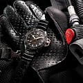Hamilton Hamilton Khaki Navy Frogman Auto H77825330 механические мужские часы часы, крупный план черный циферблат