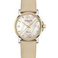 Certina Certina DS Caimano Ladies Titanium C017.210.56.117.00  C0172105611700 кварцевые женские часы  перламутровый циферблат, браслет кожаный — вид спереди
