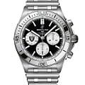 Breitling Breitling Chronomat B01 42 NFL Las Vegas Raiders Edition AB01342B1B1A1  AB01342B1B1A1 механические мужские часы  черный циферблат, браслет нержавеющая сталь — вид спереди