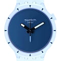 Swatch Swatch Big Bold Bioceramic SB03N102  SB03N102 кварцевые мужские часы  синий циферблат, браслет силикон — вид спереди