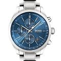 Hugo Boss Hugo Boss Grand Prix HB1513478  HB1513478 кварцевые мужские часы  синий циферблат, браслет нержавеющая сталь — вид спереди