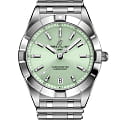 Breitling Breitling Chronomat 32 A77310101L1A1  A77310101L1A1 кварцевые женские часы  зеленый циферблат, браслет нержавеющая сталь — вид спереди