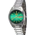 Orient Orient AB00007F (FAB00007F)  AB00007F механические мужские часы  зеленый циферблат, браслет  — вид спереди