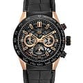 TAG Heuer TAG Heuer Carrera CBG2A50.FC6450  CBG2A50.FC6450 механические мужские часы  черный циферблат, браслет кожа + каучук — вид спереди