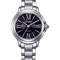 Citizen Citizen Citizen L EM1160-58E  EM1160-58E кварцевые женские часы  черный циферблат, браслет нержавеющая сталь — вид спереди