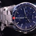 Rado Rado Hyperchrome Chronograph R32259203 кварцевые мужские часы часы, крупный план синий циферблат