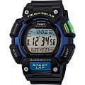 Casio Casio Illuminator STL-S110H-1B  STL-S110H-1B кварцевые мужские часы  серый циферблат, браслет пластик — вид спереди