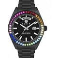 Philipp Plein Philipp Plein Date Superlative Gent PWPNA0624  PWPNA0624 кварцевые мужские часы  черный циферблат, браслет нержавеющая сталь с pvd-покрытием — вид спереди