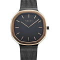 Obaku Obaku Oktant V253GXMBMB  V253GXMBMB кварцевые мужские часы  черный циферблат, браслет сталь с ip покрытием — вид спереди