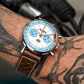 Breitling Breitling Top Time Deus Limited Edition A233112A1A1X1 aviator 8 швейцарские мужские часы на браслете кожаный боковой вид