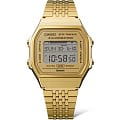 Casio Casio Vintage ABL-100WEG-9A vintage японские мужские часы на браслете нержавеющая сталь с ip-покрытием боковой вид