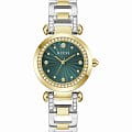 Guess Guess Bejeweled GW0869L1  GW0869L1 кварцевые женские часы  зеленый циферблат, браслет нержавеющая сталь с ip-покрытием — вид спереди