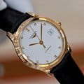 Longines Longines Flagship L4.774.8.27.2 швейцарские наручные мужские часы заводная головка с логотипом Longines