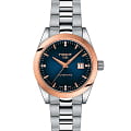 Tissot Tissot T-My Lady Automatic 18K Gold T930.007.41.046.00 T My Lady T9300074104600 механические женские часы  синий циферблат, браслет нержавеющая сталь — вид спереди