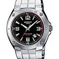 Casio Casio Edifice EF-126D-1A EF EF-126D-1A кварцевые мужские часы  черный циферблат, браслет нержавеющая сталь — вид спереди