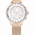 Swarovski Swarovski Nova Chrono 5677506  5677506 кварцевые женские часы  серебристый циферблат, браслет нержавеющая сталь с pvd-покрытием — вид спереди